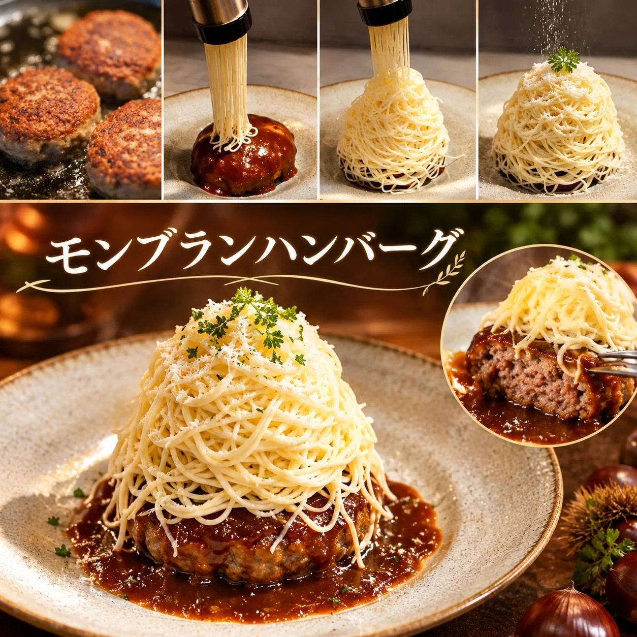 モンブランハンバーグ(11月提供開始予定)